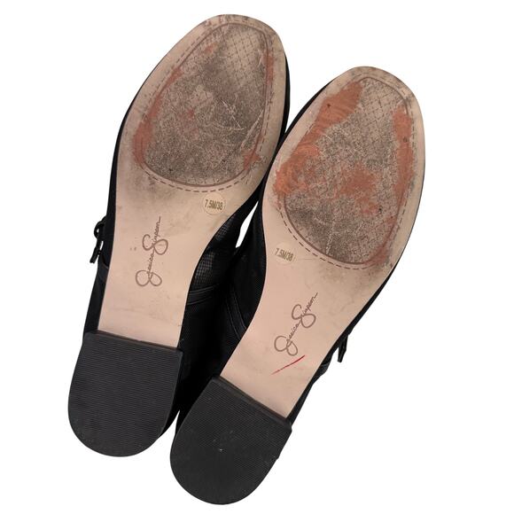 Jessica Simpson Black Sheer Bronwyn Mary Jane Ballet 0.5" Heel Flats Party-7.5 - Picture 7 of 7